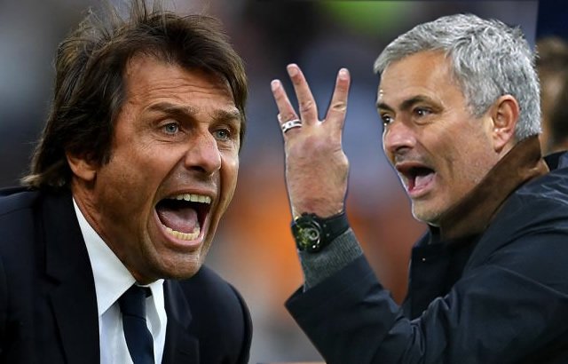 Chelsea manager Conte vs Man U boss Mourinho trade insults