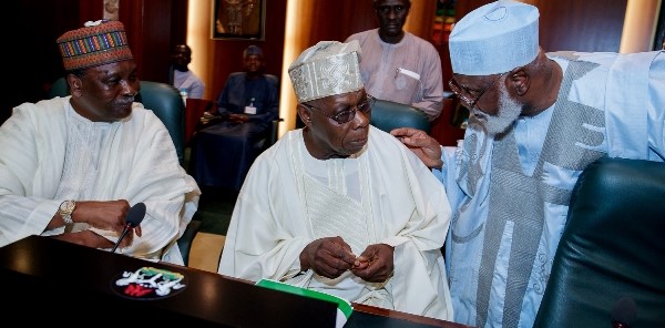 Read more about the article Obasanjo meets Kwankwaso, Duke, Agbakoba & 35 parties in Ikeja, Lagos