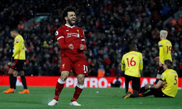 Read more about the article Salah singlehandedly demolishes Watford with 4 superb goals at Anfield