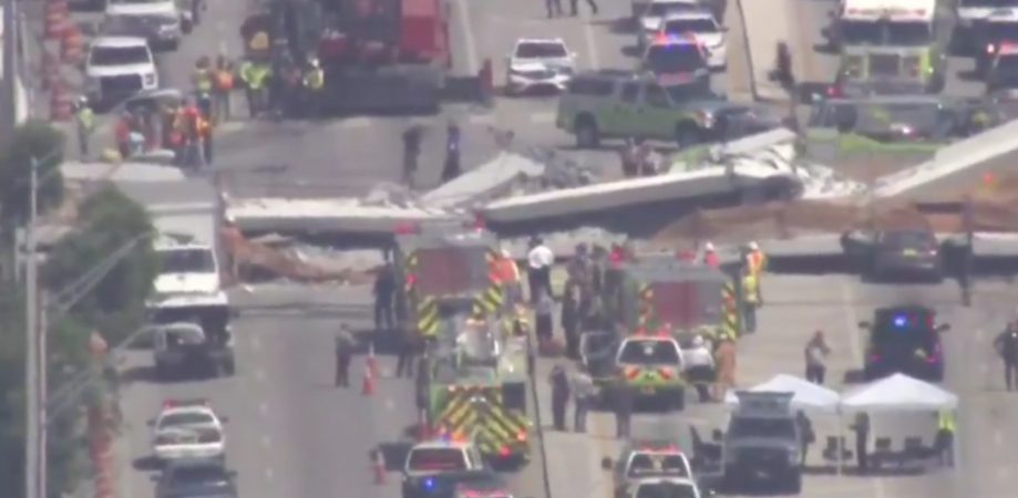 Read more about the article BREAKING: Several Dead, Many Injured As Pedestrian bridge collapses at Florida University