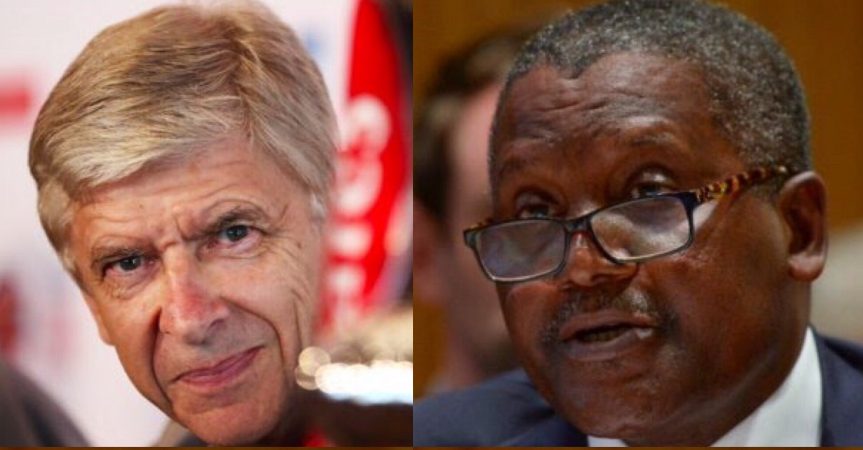 Read more about the article Aliko Dangote wants to buy Arsenal and sack Arsène Wenger