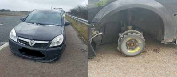 Read more about the article Lancashire Police stunned with amount of damage on a car on the road [PHOTOS]