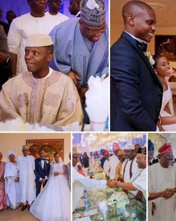 You are currently viewing PMB, Others At Shagaya & Osinbajo’s Children Wedding Reception: Journalists barred from coverage