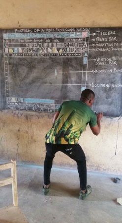 Read more about the article Lack of teaching & learning materials: Microsoft supports chalkboard computer teacher in Ghana after Twitter appeal